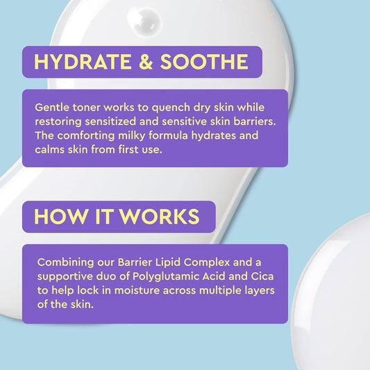 ORIGINAL | HYDRATING MILKY TONER | Tónico Hidratante Calmante Con Fórmula Lechosa (Sin Alcohol Ni Perfume)| 150 Ml | VEGANO | by BELLA