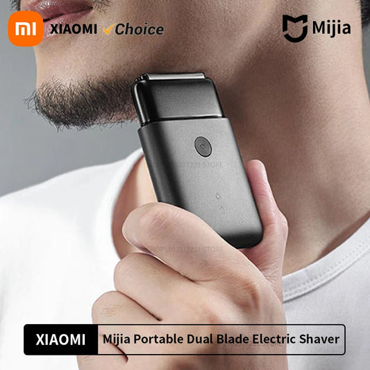 Mijia Electric Shaver Reciprocating Dual Cutter Blade Waterproof Mini Portable Rechargeable Magnetic Knife Holder Razor